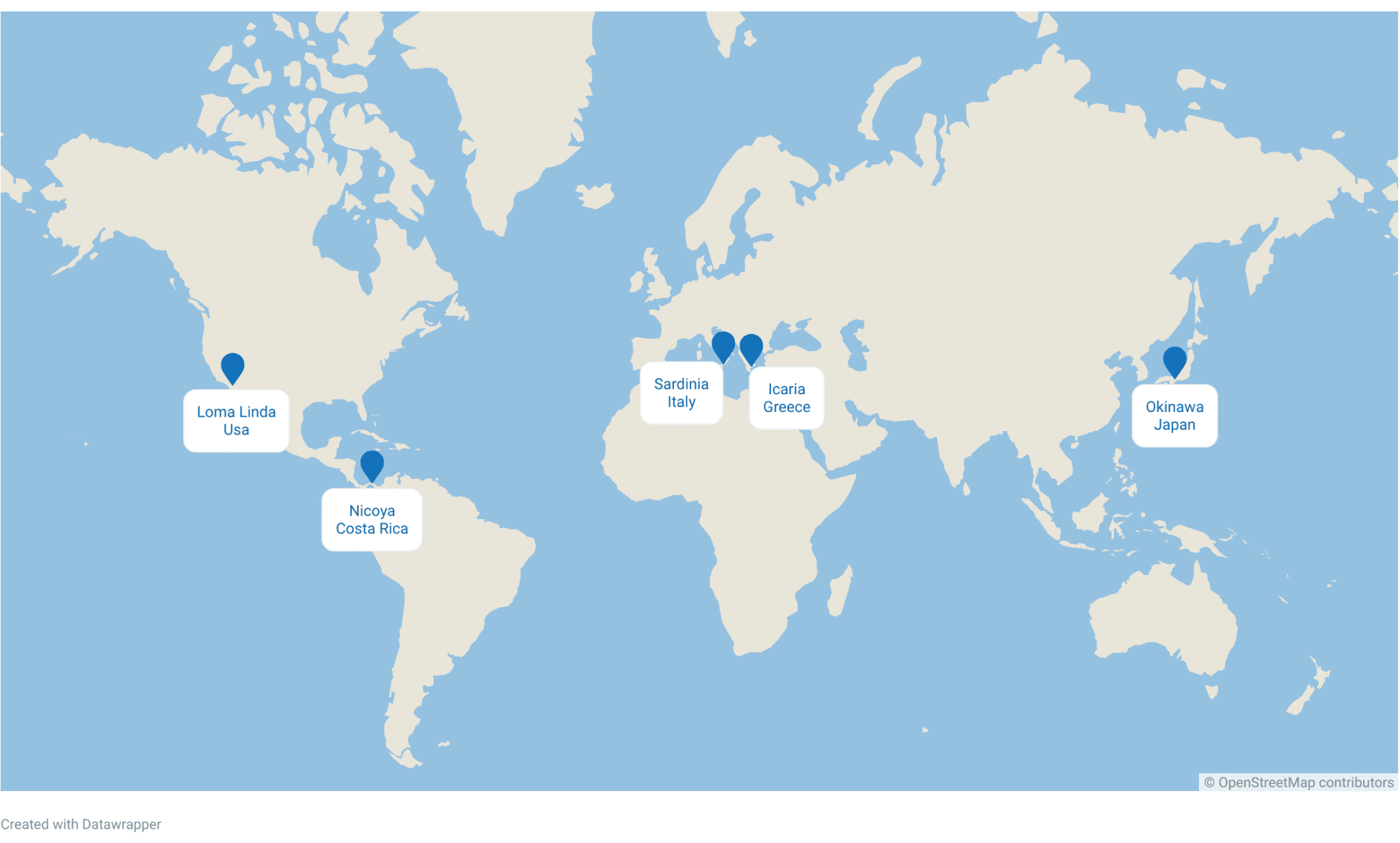 Blue Zones Map