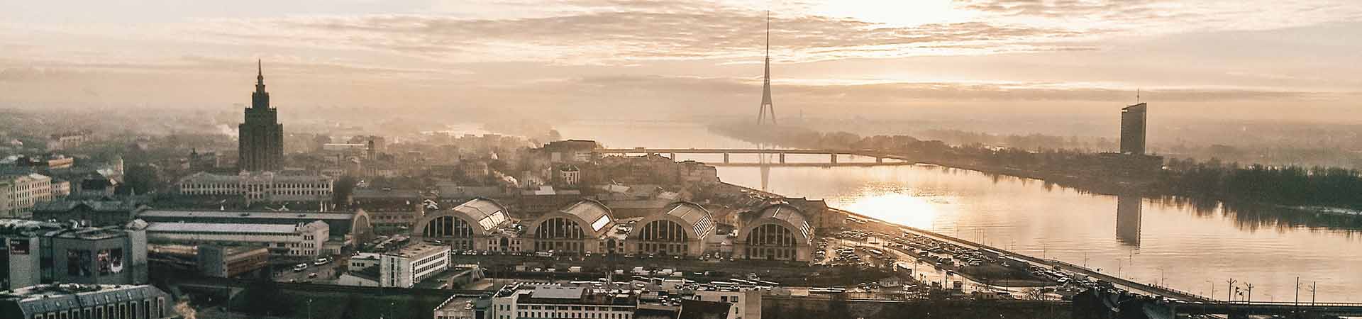 riga latvia aerial view